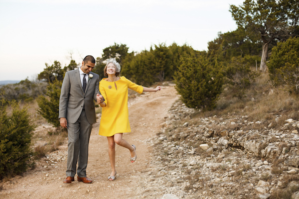 yellow and gray elopement wedding in Austin, Texas - Jake Holt Photography | via junebugweddings.com