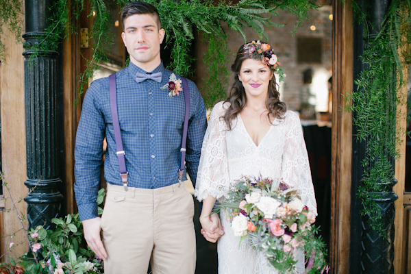 boho chic wedding inspiration photo shoot, photo by Kimberly Chau Photography | via junebugweddings.com