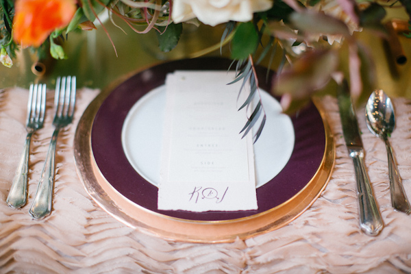 boho chic wedding inspiration photo shoot, photo by Kimberly Chau Photography | via junebugweddings.com