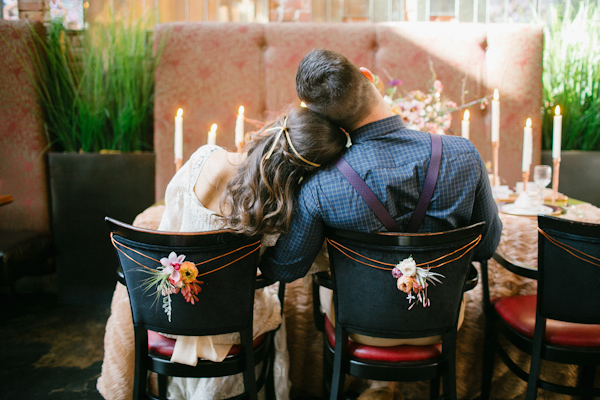 boho chic wedding inspiration photo shoot, photo by Kimberly Chau Photography | via junebugweddings.com