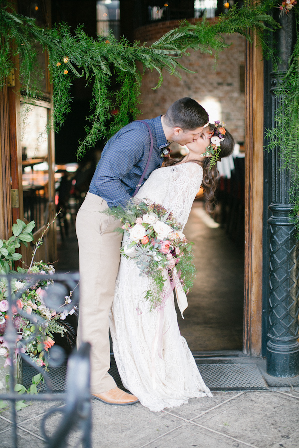 boho chic wedding inspiration photo shoot, photo by Kimberly Chau Photography | via junebugweddings.com