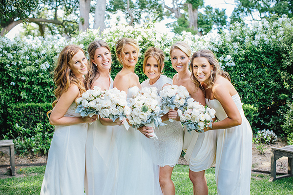 charming Australia wedding with gorgeous wedding party style, photo by Hannah Blackmore Photography | via junebugweddings.com