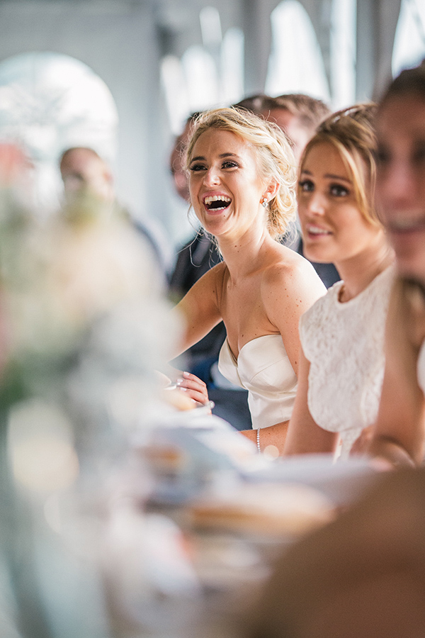 charming Australia wedding with gorgeous wedding party style, photo by Hannah Blackmore Photography | via junebugweddings.com