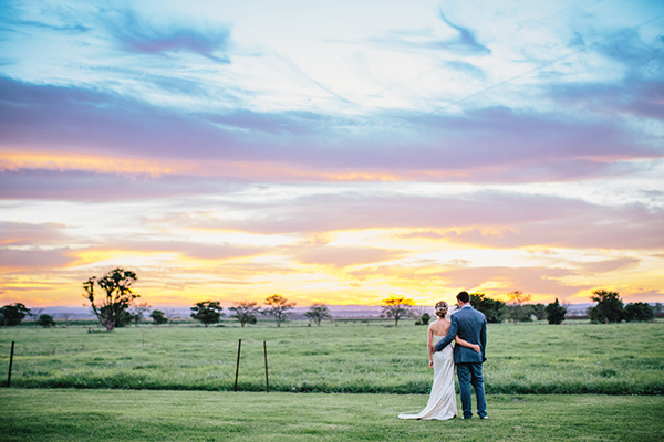 charming Australia wedding with gorgeous wedding party style, photo by Hannah Blackmore Photography | via junebugweddings.com