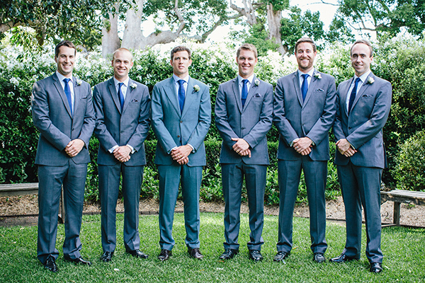 charming Australia wedding with gorgeous wedding party style, photo by Hannah Blackmore Photography | via junebugweddings.com