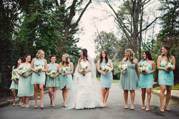 mint and cream wedding at The Estate in Atlanta, Georgia, photo by Scobey Photography | via junebugweddings.com