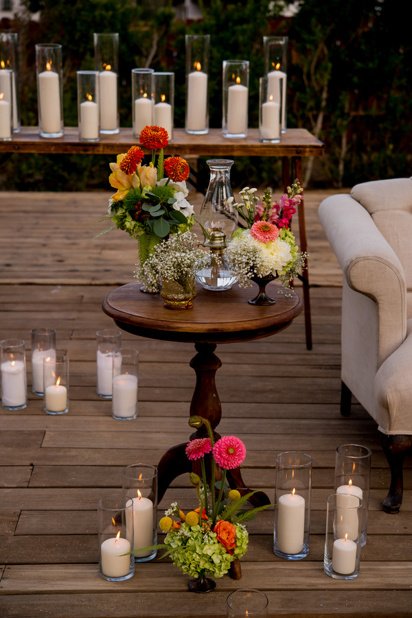 intimate romantic wedding and surprise dance party reception, photo by davina + daniel | via junebugweddings.com