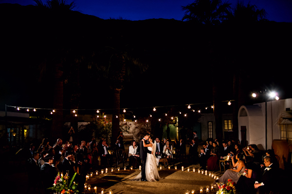 intimate romantic wedding and surprise dance party reception, photo by davina + daniel | via junebugweddings.com