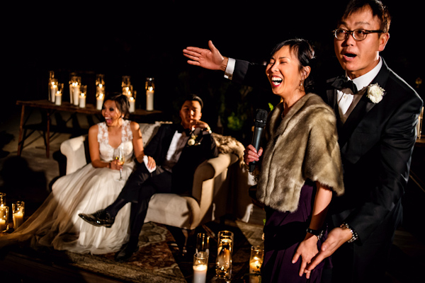 intimate romantic wedding and surprise dance party reception, photo by davina + daniel | via junebugweddings.com