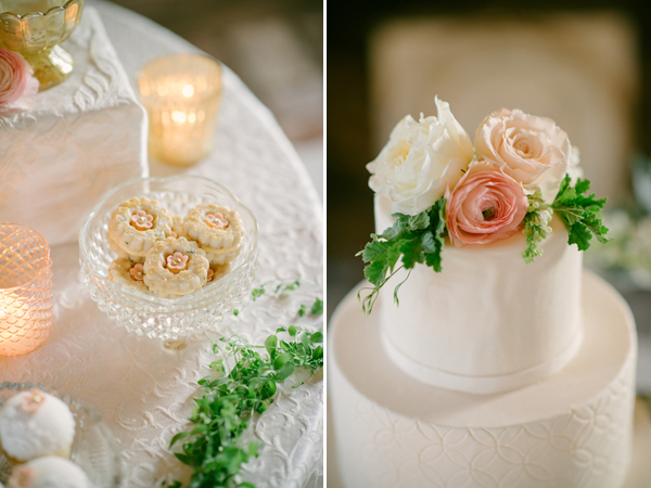 lovely peach and cream wedding inspiration photo shoot from Peony & Plum, photo by Krista Mason | via junebugweddings.com