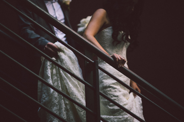 romantic wedding at Bridges Restaurant in Vancouver, BC, photo by Dallas Kolotylo Photography | via junebugweddings.com