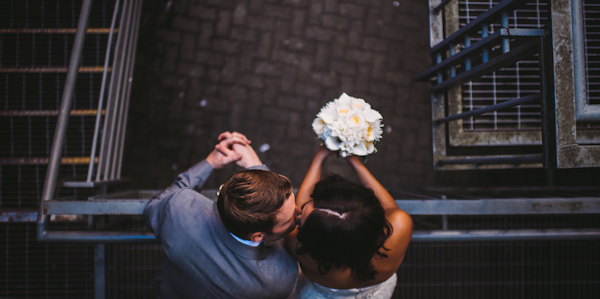 romantic wedding at Bridges Restaurant in in Vancouver, BC, photo by Dallas Kolotylo Photography | via junebugweddings.com