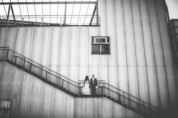 romantic wedding at Bridges Restaurant in Vancouver, BC, photo by Dallas Kolotylo Photography | via junebugweddings.com