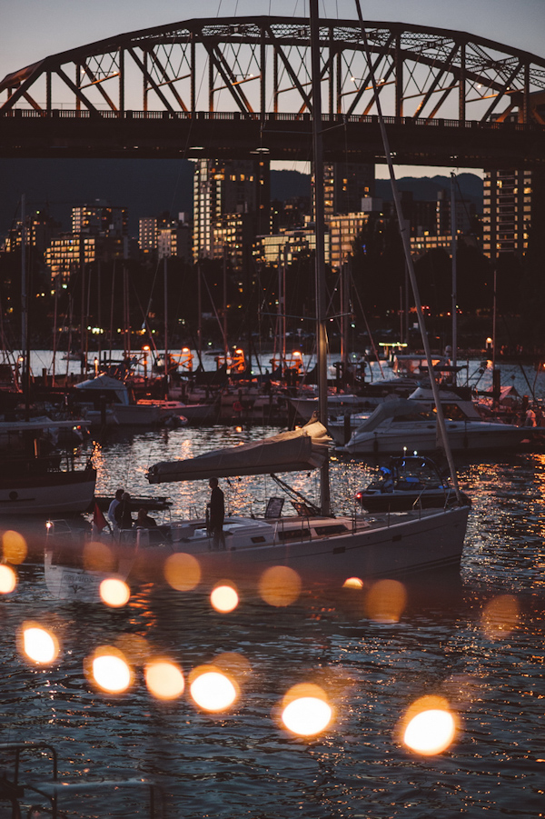 romantic wedding at Bridges Restaurant in Vancouver, BC, photo by Dallas Kolotylo Photography | via junebugweddings.com