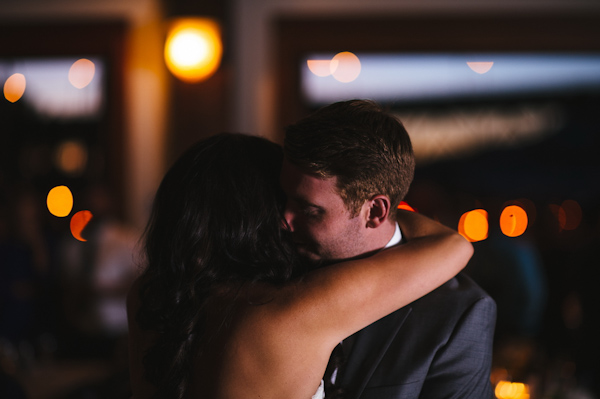 romantic wedding at Bridges Restaurant in Vancouver, BC, photo by Dallas Kolotylo Photography | via junebugweddings.com