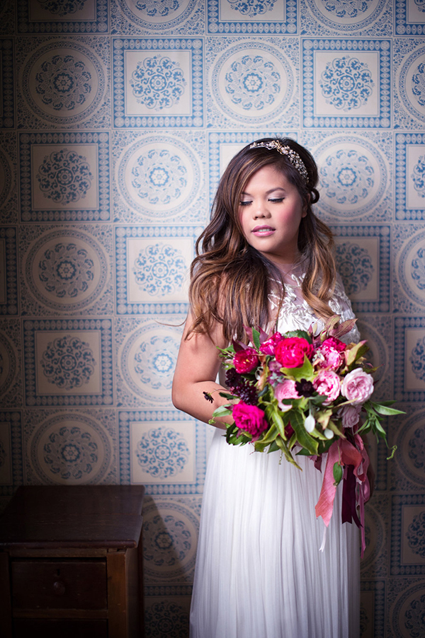 romantic and lush pink wedding, photo by matthew moore photography | via junebugweddings.com