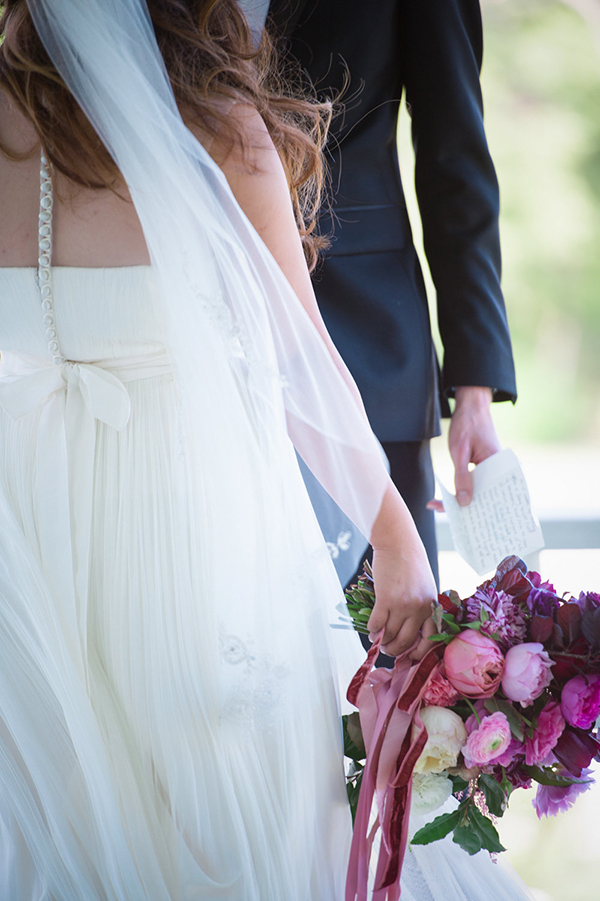 romantic and lush pink wedding, photo by matthew moore photography | via junebugweddings.com