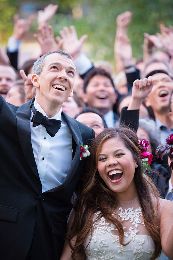 romantic and lush pink wedding, photo by matthew moore photography | via junebugweddings.com