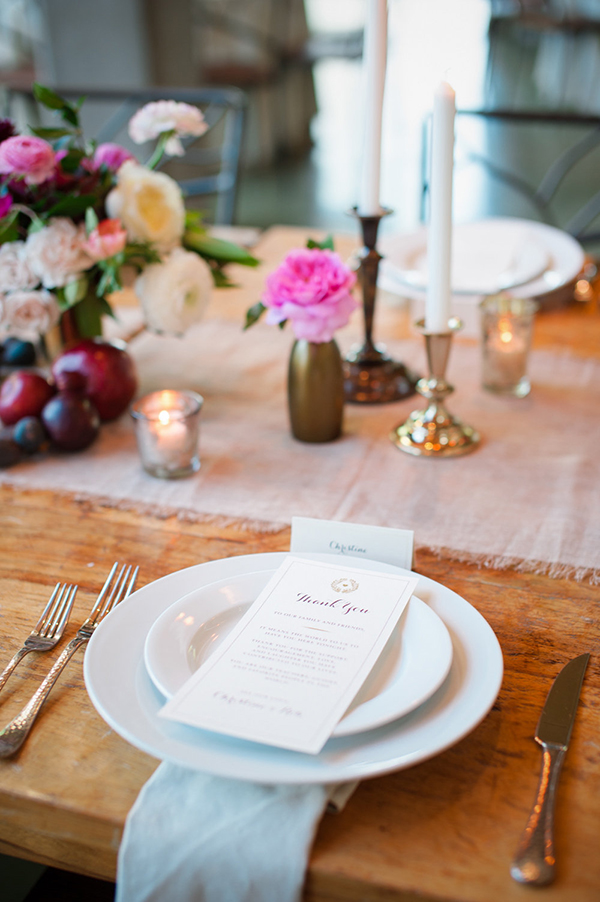 romantic and lush pink wedding, photo by matthew moore photography | via junebugweddings.com