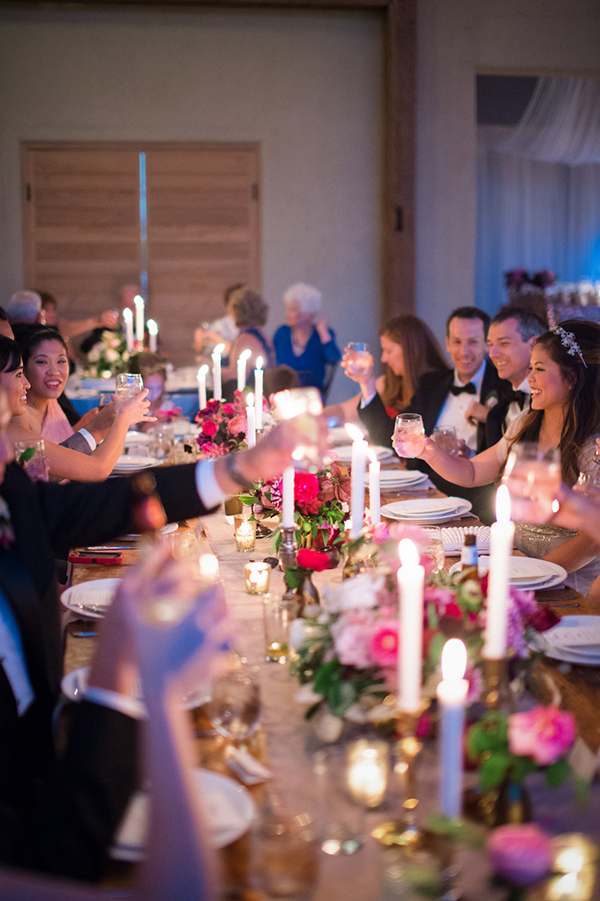 romantic and lush pink wedding, photo by matthew moore photography | via junebugweddings.com