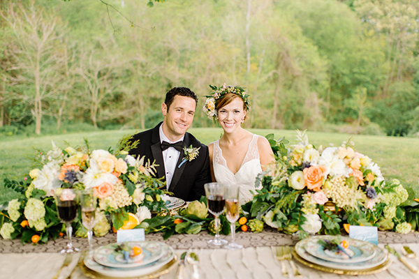 darling countryside wedding inspiration photo shoot, photo by L Hewitt Photography | via junebugweddings.com