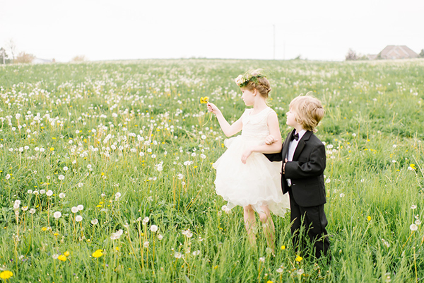 darling countryside wedding inspiration photo shoot, photo by L Hewitt Photography | via junebugweddings.com