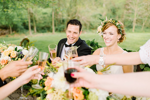 darling countryside wedding inspiration photo shoot, photo by L Hewitt Photography | via junebugweddings.com