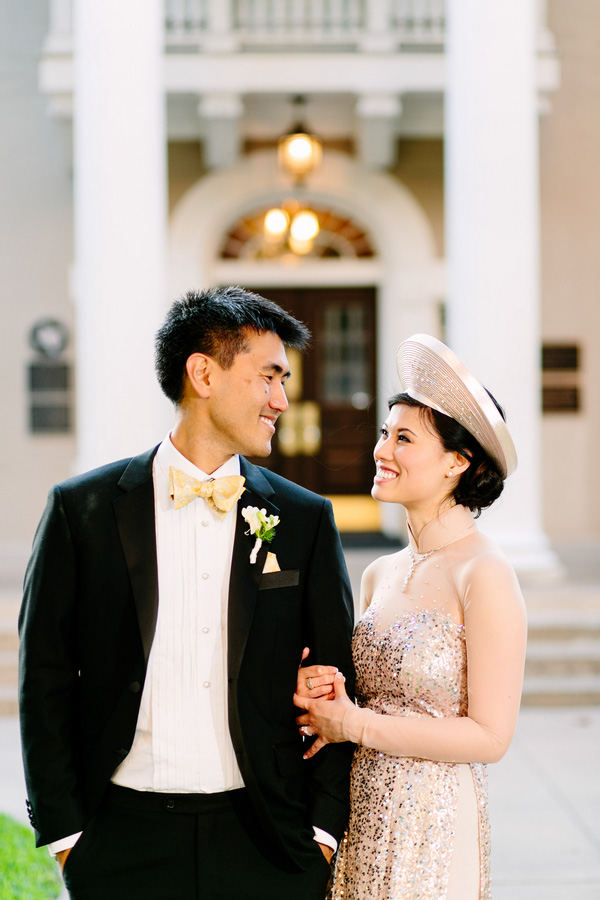 Chic Bridal Style Across Cultures, Photo by Caroline + Ben Photography | via junebugweddings.com