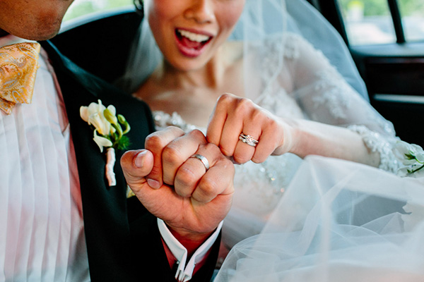 Chic Multicultural Bridal Style, Photo by Caroline + Ben Photography | via junebugweddings.com