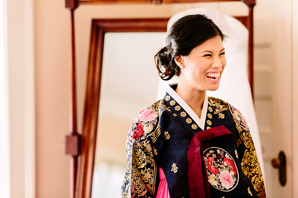 Chic Multicultural Bridal Style, Photo by Caroline + Ben Photography | via junebugweddings.com