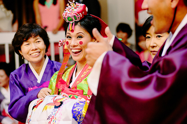 Chic Multicultural Bridal Style, Photo by Caroline + Ben Photography | via junebugweddings.com