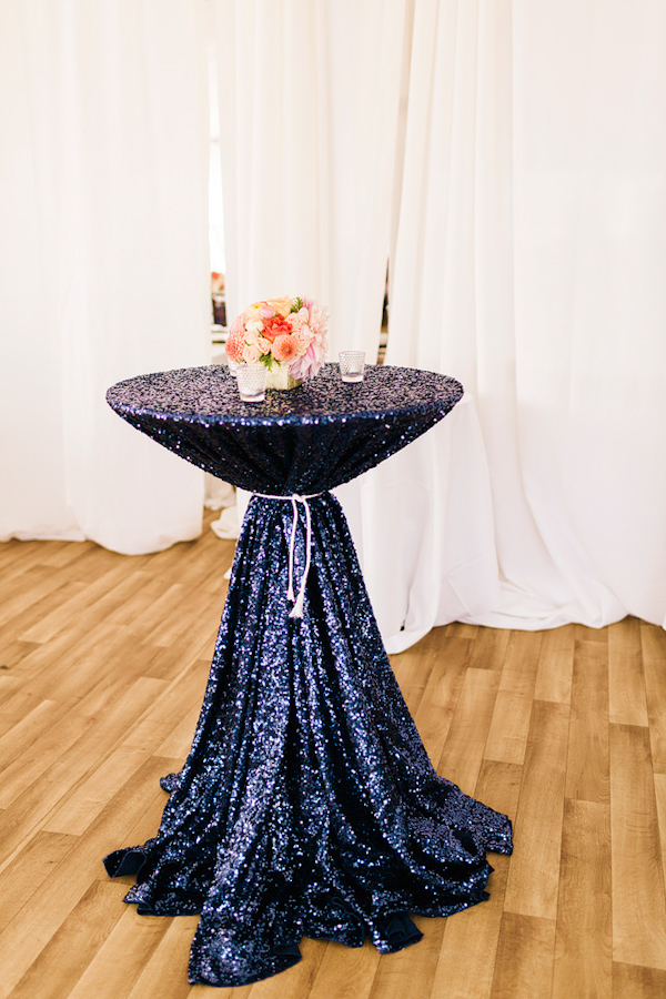 coral and navy nautical wedding on Lake Michigan, photo by Harrison Studio | via junebugweddings.com