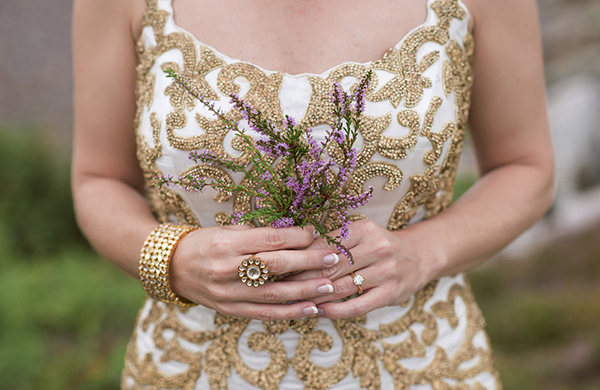 sophisticated multicultural fusion bridal style, photo by Anna Lauridsen Kullafoto | via junebugweddings.com