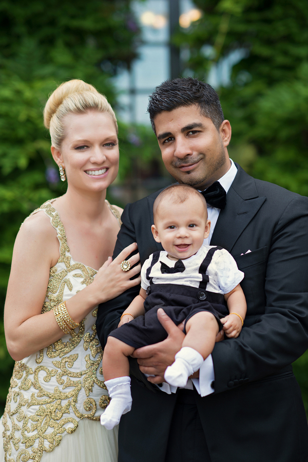 sophisticated multicultural fusion bridal style, photo by Anna Lauridsen Kullafoto | via junebugweddings.com