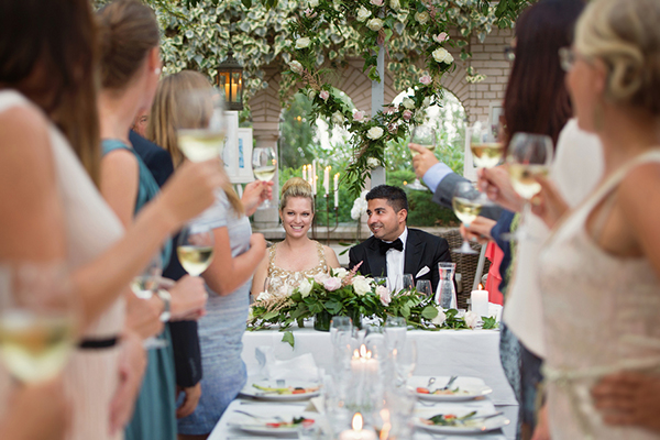 sophisticated multicultural fusion bridal style, photo by Anna Lauridsen Kullafoto | via junebugweddings.com