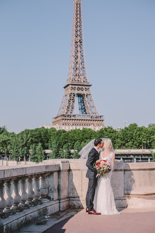 intimate destination wedding in Paris, photo by Ophelia and Romeo Photographers | via junebugweddings.com