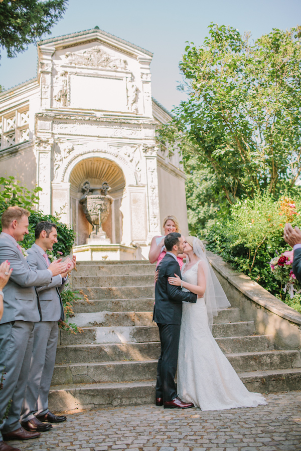 intimate destination wedding in Paris, photo by Ophelia and Romeo Photographers | via junebugweddings.com