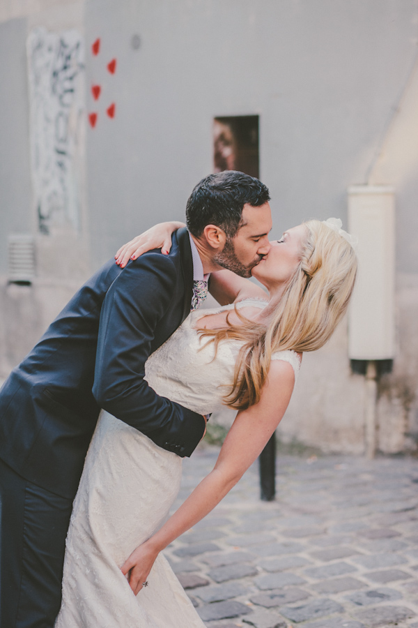 intimate destination wedding in Paris, photo by Ophelia and Romeo Photographers | via junebugweddings.com