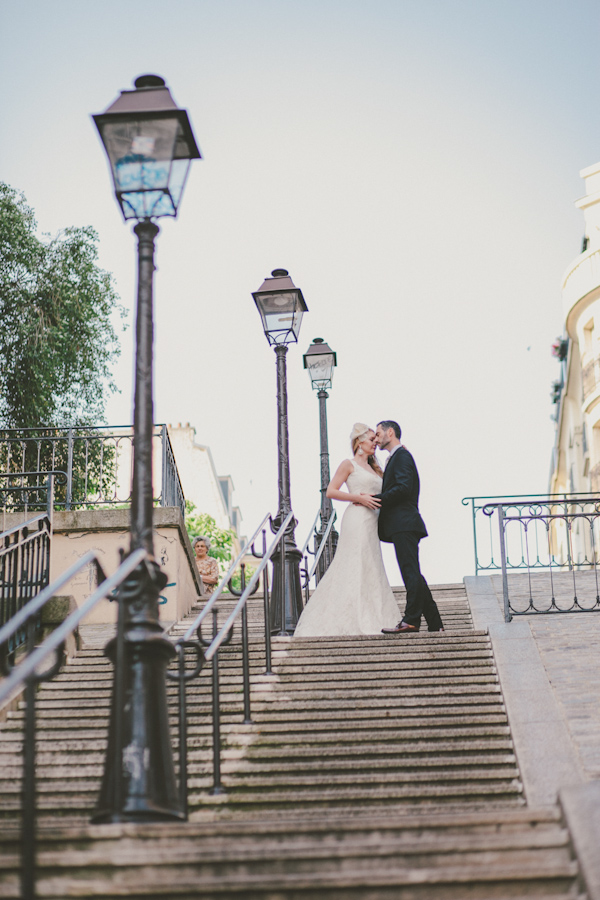 intimate destination wedding in Paris, photo by Ophelia and Romeo Photographers | via junebugweddings.com