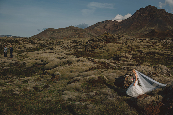 Majestic Icelandic Elopement, Photo by Gabe McClintock | via junebugweddings.com