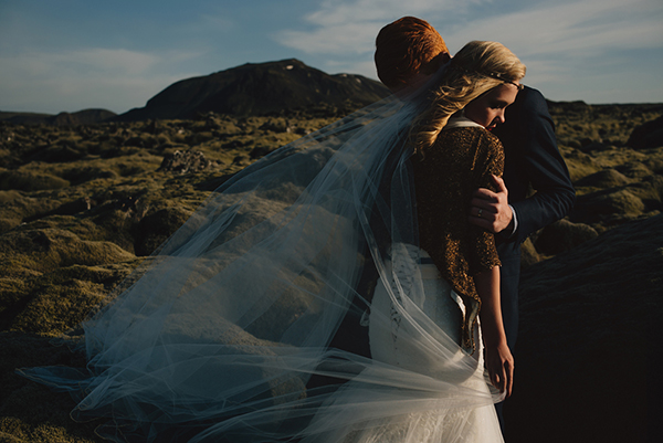 Majestic Icelandic Elopement, Photo by Gabe McClintock | via junebugweddings.com