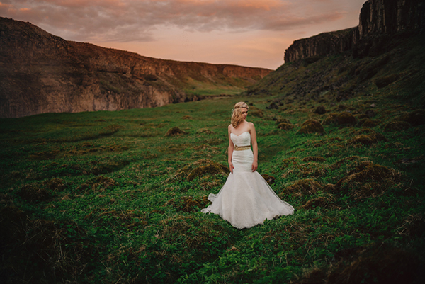 Majestic Icelandic Elopement, Photo by Gabe McClintock | via junebugweddings.com