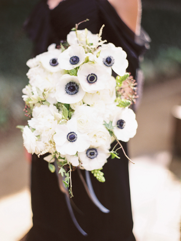 organic black & white wedding inspiration photo shoot, photo by Taylor Lord Photography | via junebugweddings.com
