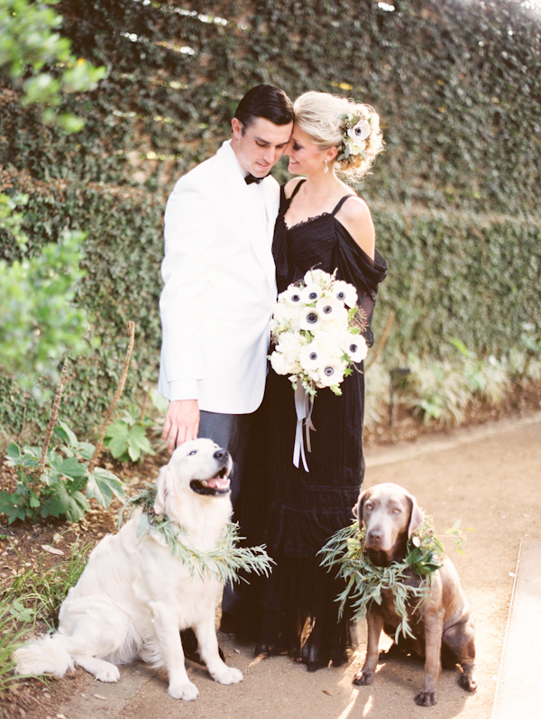 organic black & white wedding inspiration photo shoot, photo by Taylor Lord Photography | via junebugweddings.com