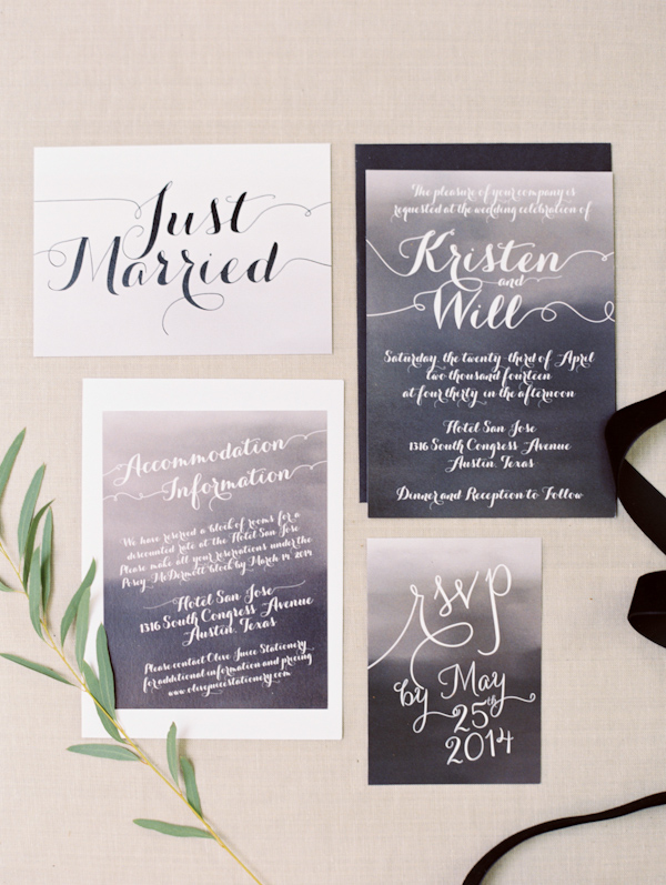 organic black & white wedding inspiration photo shoot, photo by Taylor Lord Photography | via junebugweddings.com