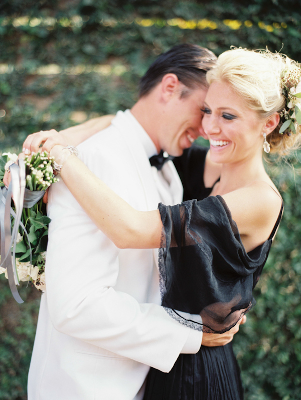 organic black & white wedding inspiration photo shoot, photo by Taylor Lord Photography | via junebugweddings.com