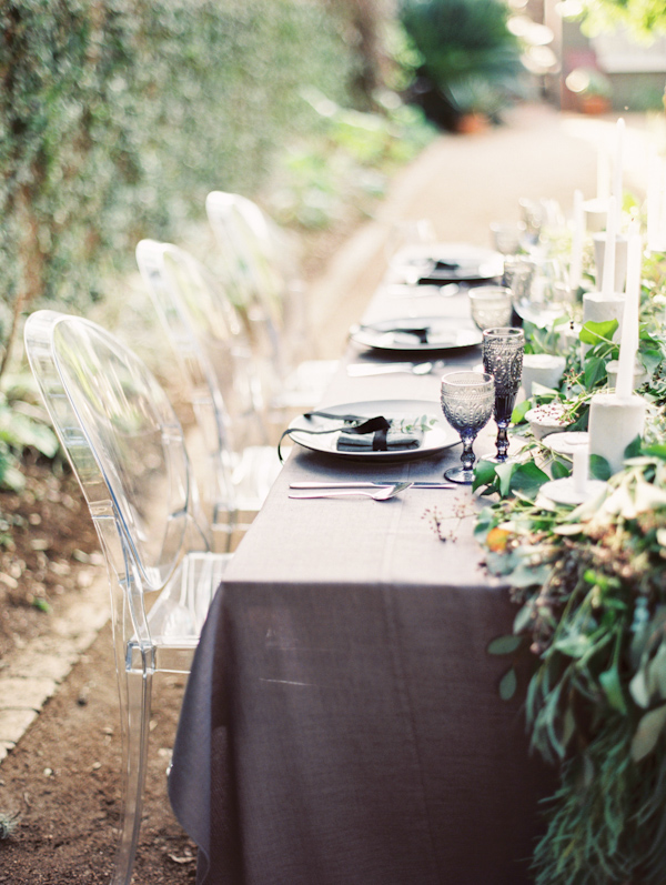 organic black & white wedding inspiration photo shoot, photo by Taylor Lord Photography | via junebugweddings.com