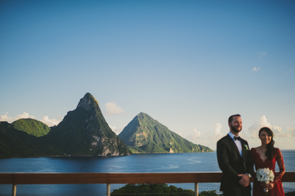 stylish and scenic destination wedding in St. Lucia, photo by C&I Studios | via junebugweddings.com