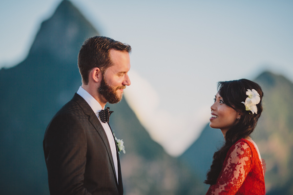 stylish and scenic destination wedding in St. Lucia, photo by C&I Studios | via junebugweddings.com