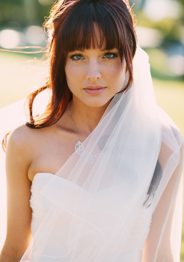 garden wedding bridal portrait, photo by Erik Clausen | via junebugweddings.com